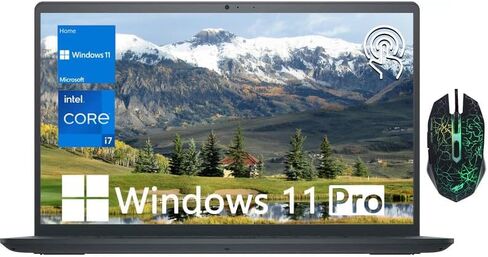 Dell Inspiron 15 3520 Business Labtop ، 15.6 "FHD ، Intel Core I7-1255U ، 64GB RAM ، 2TB SSD ، Numeric Keypad ، قارئ بطاقة SD ، كاميرا الويب ، Bluetooth ، Wi-Fi ، Windows 11 Pro ، Carbon Black in Saudi Arabia