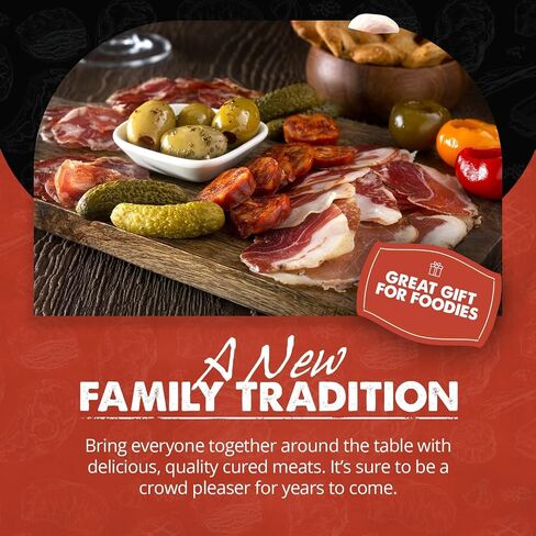 UMAi Dry Charcuterie Kit, Dry Curing Meat Kit Incl. 3 Large & 2 Small Dry Age Bags for Meat, Instacure #2 & Juniper Berries, Create Gourmet Charcuterie Boards in Your Refrigerator Over 1-6 Months in Saudi Arabia