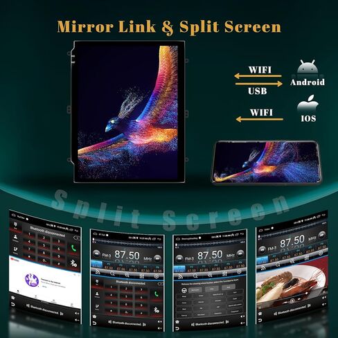 ل Dodge RAM 1500 2500 3500 2013 2014 2015 2015 2017 2018 (Auto A/C) Radio Dash Kit مع Carplay Android Auto 9.7 '' Screen Android for RAM 1500 2500 3500 مع 2+64GB in Kuwait