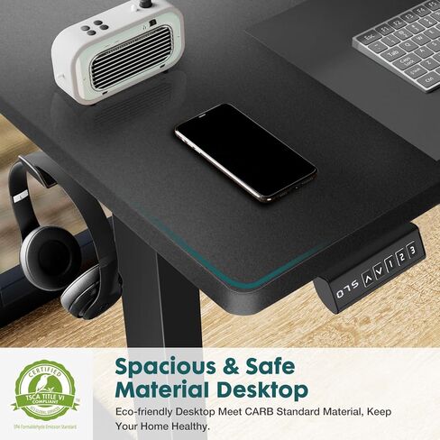 ارتفاع قابل للتعديل مكتب الوقوف ، مكتب دافع كهربائي ، 24 × 63 بوصات. in Kuwait