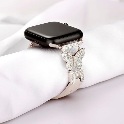 Leather Band Compatible with Apple Watch Women 38mm 40mm 41mm 42mm Series 10 9 8 SE 7 6 5 4 3 2 1 in Kuwait