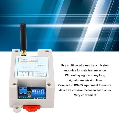 وحدة جهاز الإرسال والاستقبال اللاسلكي ، جهاز التشغيل البعيد RS485 ، وحدات نقل لاسلكية متعددة ، 433M DC8-25V VHF UHF RADIO RF UART RS485 in Kuwait