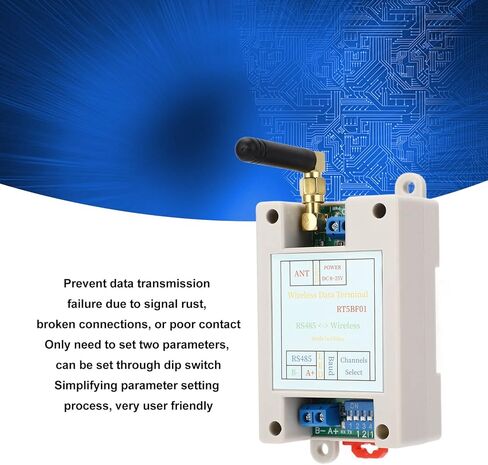 وحدة جهاز الإرسال والاستقبال اللاسلكي ، جهاز التشغيل البعيد RS485 ، وحدات نقل لاسلكية متعددة ، 433M DC8-25V VHF UHF RADIO RF UART RS485 in Kuwait