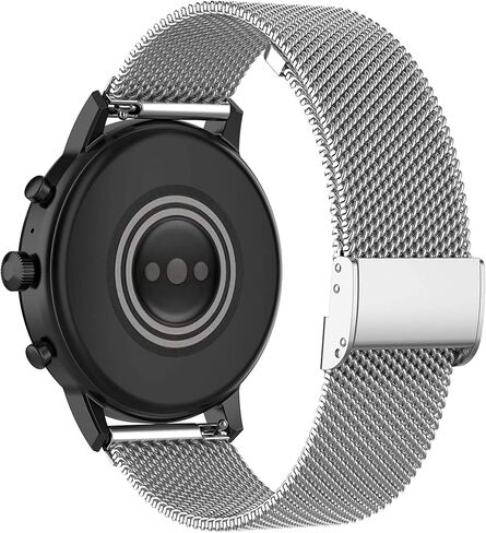 E ECSEM Metal Loop Bands Compatible for iTouch Sport 4 Adjustable Stainless Steel Replacement Wristbands Quick Release Watch Strap for iTouch Sport 4 Sport Smartwatch Women Men in Kuwait