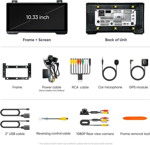 Car Radio for Ford F150 2015-2021,F250/F350/F450 Car Stereo Update,10.33" Touchscreen Qualcomm 8 Core with Wireless CarPlay Android Auto,Off-Road Gyroscope,DTS,DSP,4G LTE,5G WiFi SWC in Saudi Arabia