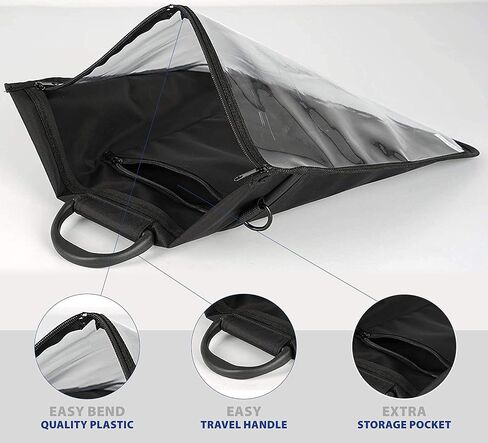 Tallit tallis and Tefillin Clear Front Rain Proof Travel Tote bag .with Carry Handle And shoulder strap in Kuwait