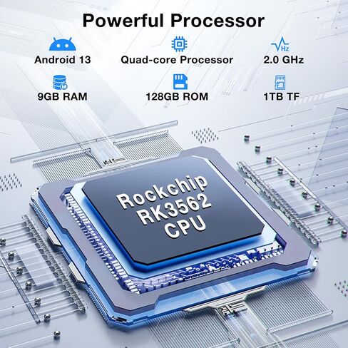 Doogee 10 بوصة الكمبيوتر اللوحي ، Android Tablet U10 مع ذاكرة RAM 9GB 128GB ROM ، WIFI 6 Android 13 جهاز كمبيوتر لوحي مع 5060mAh ، الكاميرا المزدوجة ، Widevine L1 ، Tüv Eye Protection ، BT5.0 ، 2 سنوات ضمان - 2024 in Kuwait