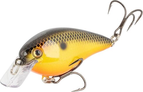 Strike King (HCKVD1.5E-497) KVD ELITE 1.5 Squarebill ، Crankbait الضحلة ، عمل صيد صامت ، 3/8 أونصة ، الغطس من 3 إلى 6 أقدام ، حجم 4 Mustad Triple Treble Hooks ، Fools Golds in Kuwait