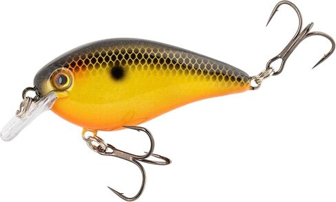 Strike King (HCKVD1.5E-497) KVD ELITE 1.5 Squarebill ، Crankbait الضحلة ، عمل صيد صامت ، 3/8 أونصة ، الغطس من 3 إلى 6 أقدام ، حجم 4 Mustad Triple Treble Hooks ، Fools Golds in Kuwait