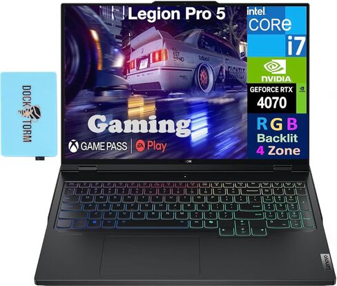 Lenovo Legion Pro 5 Gaming Mame Captop 16.0 "165Hz IPS WQXGA Display (Intel I7-14700HX ، GEFORCE RTX 4070 8GB ، 32GB DDR5 ، 2TB PCIE SSD ، RGB KB ، WIFI 6E ، WebCAM ، WIN 11 PRO) in Saudi Arabia