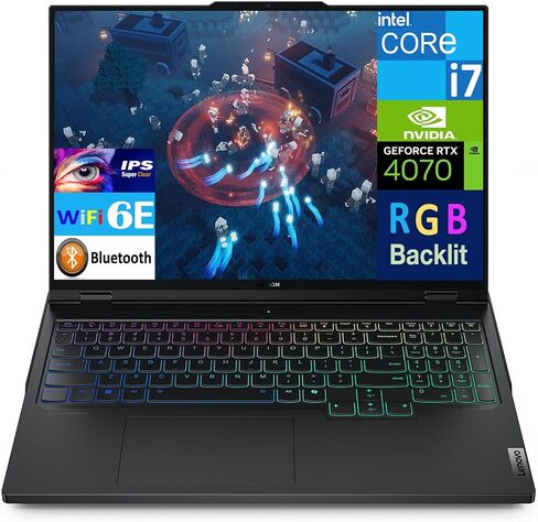 Lenovo Legion Pro 5 Gaming Mame Captop 16.0 "165Hz IPS WQXGA Display (Intel I7-14700HX ، GEFORCE RTX 4070 8GB ، 32GB DDR5 ، 2TB PCIE SSD ، RGB KB ، WIFI 6E ، WebCAM ، WIN 11 PRO) in Saudi Arabia