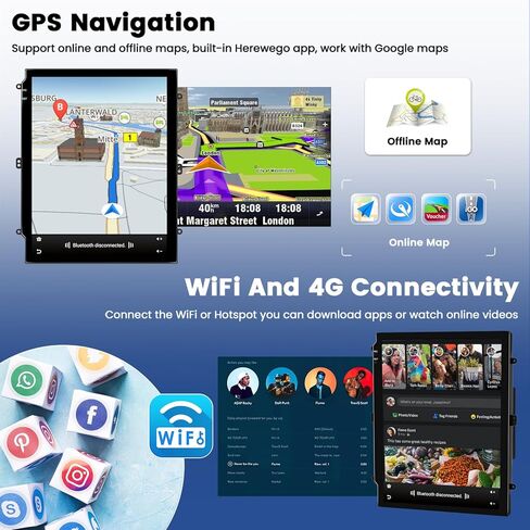 9.7 بوصة راديو سيارة لـ Honda Civic 2012 2013 2014 2015 ، Car Stereo Wireless Carplay Android Auto ، Android 13 System ، 2+64GB ، شاشة تعمل باللمس Radio Car Radio GPS WiFi SWC AHD Camera in Kuwait