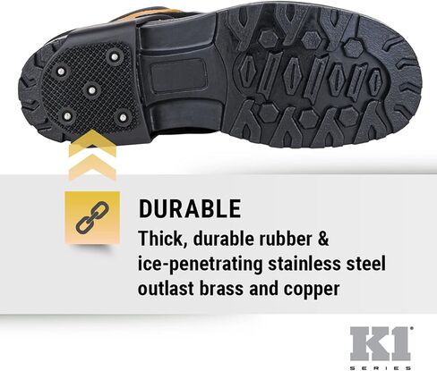 K1 Series CHEL CHEEL SHOP CLEATS للرجال والنساء - أجسام الجر للثلوج الشتوية - مسامير فولاذية غير متوفرة in Saudi Arabia