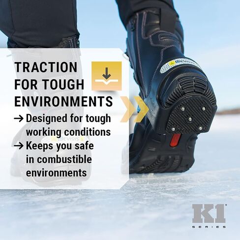 K1 Series CHEL CHEEL SHOP CLEATS للرجال والنساء - أجسام الجر للثلوج الشتوية - مسامير فولاذية غير متوفرة in Saudi Arabia
