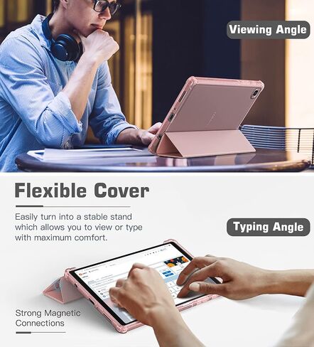 TiMOVO Case for Samsung Galaxy Tab A7 Lite 8.7 2021 (SM-T220/ T225/T227), Slim Soft TPU Translucent Frosted Back Protective Cover Shell Fit Galaxy Tab A7 Lite 8.7 inch Tablet 2021, Rainbow in Saudi Arabia