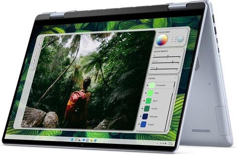 Dell Inspiron 16 2-in-1 Labtop 16.0 "شاشة تعمل باللمس Wuxga (Intel Ultra 5 125U ، 16GB LPDDR5X ، 512GB M.2 PCIE SSD ، Backlit KB ، Phunsprint ، 2 Thunderbolt 4 ، Wifi 6E ، Webcam ، Win 11 Pro) in Kuwait
