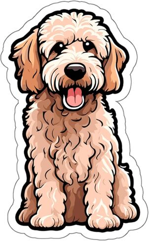ملصق Labradoodle ملصق Vinyl صغير مقاوم للماء لزجاجة ماء جواز سفر الكتب الكتاب محمول كمبيوتر محمول التزلج تزلج على الكمبيوتر حجم هاتف مضحكة هدية ملصقات سيارة ID44990 in Saudi Arabia