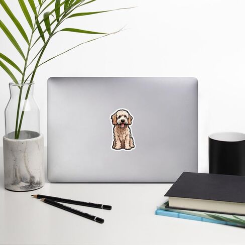 ملصق Labradoodle ملصق Vinyl صغير مقاوم للماء لزجاجة ماء جواز سفر الكتب الكتاب محمول كمبيوتر محمول التزلج تزلج على الكمبيوتر حجم هاتف مضحكة هدية ملصقات سيارة ID44990 in Saudi Arabia
