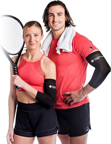 Copper Joe 2 Pack Recovery Elbow Compression Sleeve - Ultimate Copper Relief Elbow Brace for Arthritis, Golfers or Tennis Elbow and Tendonitis. Elbow Support Arm Sleeves For Men and Women (Large) in Saudi Arabia