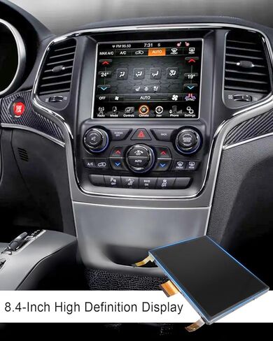 Ulzozn 8.4 "Touchcreen ، شاشة LCD شاشة عرض لجيب Chrysler Dodge Ram Challenger Durango Charger Cherokee استبدال DJ084NA-01A in Kuwait