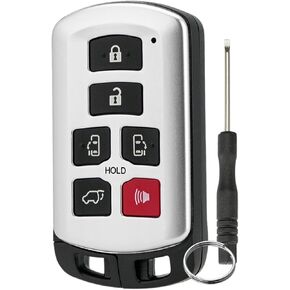 314.3MHZ Key Fob fits for Toyota Sienna 2011 2012 2013 2014 2015 2016 2017 2018 2019 2020 Toyota Sienna Key fob Keyless Entry Remote PN 89904-08010 FCCID HYQ14ADR Toyota Sienna Key fob