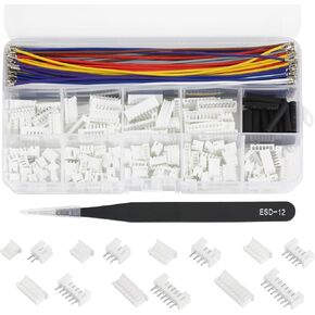 JST PH 2.0mm Connector Socket with Pre-Crimped Cable Wire Kit,2/3/4/5/6/7/8/9/10 Pin Housing JST Adapter Socket for Battery、3D Printer
