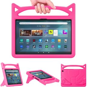 Fire Max 11 Tablet Case. (13th Gen 2023 Release),Riaour Amazon Fire Max 11 Case for Kids EVA Kid-Proof case with Stand Handle Shockproof Kid-Friendly Durable Case(Incompatible with iPad Samsung).Pink