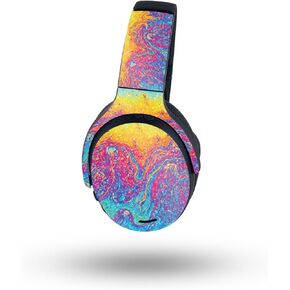 MightySkins Glossy Glitter Skin Compatible with Skullcandy Crusher ANC 2 - Paint Currents | Protective, Durable High-Gloss Glitter Finish | Easy to Apply