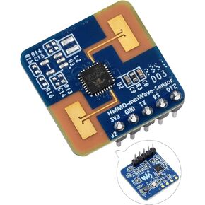 Human Micro-Motion Detection mmWave Sensor, 24GHz mmWave Radar, Based On S3KM1110, with Frequency Modulated Continuous Wave (FMCW) Technology, Compatible with Raspberry Pi Pi Pico/Jetson Nano/ESP32