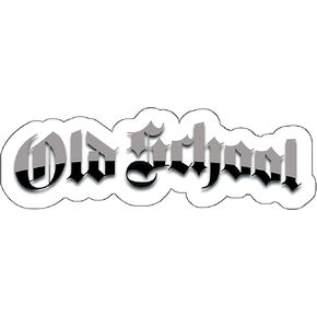 Old School Chrome Effect Sticker, Decal Vinyl Small Waterproof for Bottle Mug Passport Scrapbook Laptop Tumbler Skateboard Phone - ID44990