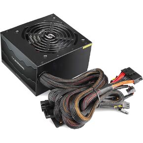 QW700 ATX Power Supply Bronze PSU 700W Non Modular Power Supply 12V Active PFC with 125mm Low-Noise FDB Fan for Desktop PC Gaming Server