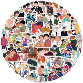 110Pcs Heartstoppe Cartoon Stickers GMVAESKY Hot TV Series Heartstopper for Mobile Phones Computers Refrigerators Bicycles Cars Helmets Birthday Parties Christmas