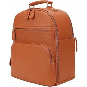 Camera Backpack Classic Leather for DSLR, Professional Camera Bag for Photographers with 11 Inch Pad/Tablet Compartment Small 10L Brown