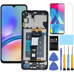 for Samsung Galaxy A05s Screen Replacement with Frame for Samsung a05s a057 Screen Replacement A057u A057a A057w A057f LCD Display digitizer Touch Screen Assembly with Repair Part Tools 6.5 inch