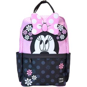 Loungefly Disney Minnie Floral Rock The Dots Full-Size Nylon Backpack