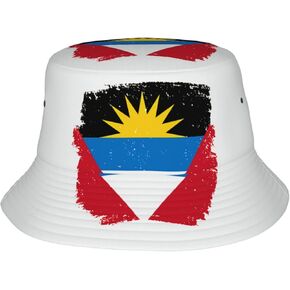 Antigua and Barbuda Flag Bucket Hat Women Men Flag Hat Summer Travel Beach Sun Hats for Women Men