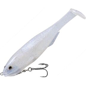 Strike King (FCS6-84) Final Copy Fishing Lure, Pre-Rigged Soft Plastic Swimbait, Free-Swinging Size 2 Treble Hook, Belly Magnetic Hook Keeper, 6-Inches, 1.5-Ounce, Pearl