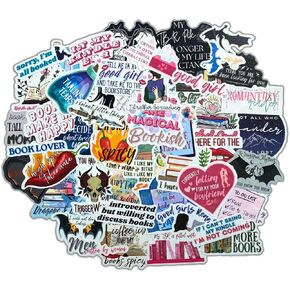 50 pcs Bookish Sticker, Spicy Book Sticker, Smutt, Romantasy, Bookish Gift, Boookish Stickers, Bookish Decal Smutt Romancy Sticker