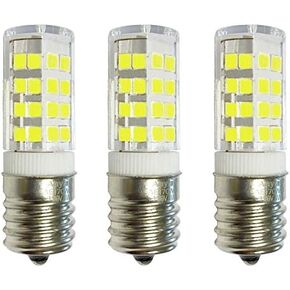 3-Pack Anyray Replacement for GE WB36X10003 40W Microwave Light Bulb, 40T8 E17 Base Appliance Light Bulbs (Cool White 6000K)
