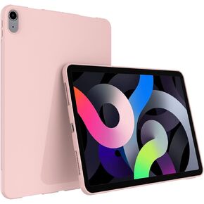 Callyue Slim Case for iPad Air 6th/5th/4th Generation 10.9 Inch 2024/2022/2020, Ultra Thin Lightweight Matte Soft Flexible Frosted TPU Skin Bumper Back Cover Shell, Pink in Kuwait