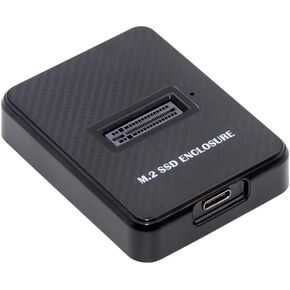 Cablecc USB-C Type-C USB 3.0 to NVME M-Key M.2 NGFF SATA SSD Docking Vertical External PCBA Case Enclosure RTL9210B Chipset