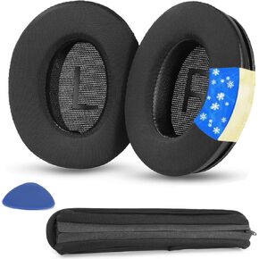 Cooling Gel Earpads Replacement Headband Pad Replacement Compatible with Srhythm NC25 NC35 Noise Cancelling Headphones Cushions Head Band with Ice Silk Fabric High Density Noise Memory Foam