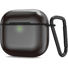 متوافق مع AirPods 4 Case Metal Metal for AirPods Airpods 4th Case Cover Cover Wittra Thin مع Magsafe مع سلسلة المفاتيح ، و Men Women Lock Clip أحدث لحالات Air Pods4