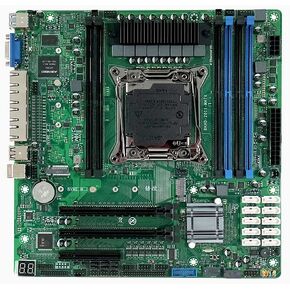 X99 NAS Motherboard Slot 10xSATA 2*M.2_ NVME PCIE X16 ×2 LGA2011-3 for NAS Router Sever 4x2.5GbE I226 DDR4 RAM Memory VGA Support Turbo PCIE 24 * 24cm