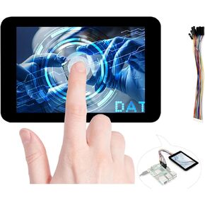 3.5inch Capacitive Touch Screen Compatible with Raspberry Pi 5/4B/3B+/Zero/Zero W/Zero 2W/Pico/Pico W/Pico 2/Pico 2 W/ ESP32 /Ar-duino, IPS Display 320x480 Resolution, SPI and I2C Control Interfaces