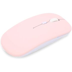 Ashata Bluetooth Mouse ، Mouse Bluetooth Sild Sild Sild Sild قابلة لإعادة الشحن ، 800/1200/1600DPI الماوس البصري القابل للتعديل لأجهزة الكمبيوتر اللاسلكية للكمبيوتر المحمول (الوضع المفرد المتجمد)