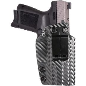 Kydex IWB Holster for Glock G19 G43X Taurus G2C G3C Canik TP9 Elite SC Inside Waistband Concealed Carry Monoblock Metal Belt Clip