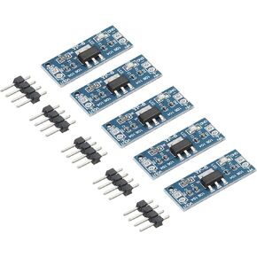 MECCANIXITY DC-DC Buck Converter Voltage Regulator AMS1117 3-12V to 1.5V 0.8A Blue for Power Transformers with Frequency Pin Pack of 5