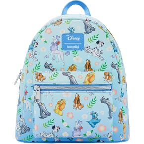 Loungefly Disney Dogs Floral Mini Backpack BLUE NONE