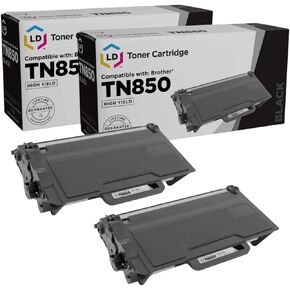 LD Products Compatible Toner Cartridge Replacement for Brother TN850 High Yield Black (2-Pack) for DCP-L5650DN, DCP-L6600DW, DCP-L5500DN, DCP-L5600DN, HL-L5000D, HL-L5100DN
